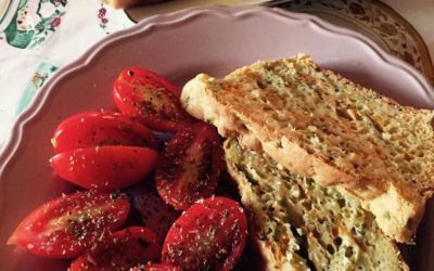 Plumcake salato di zucchine e fiori